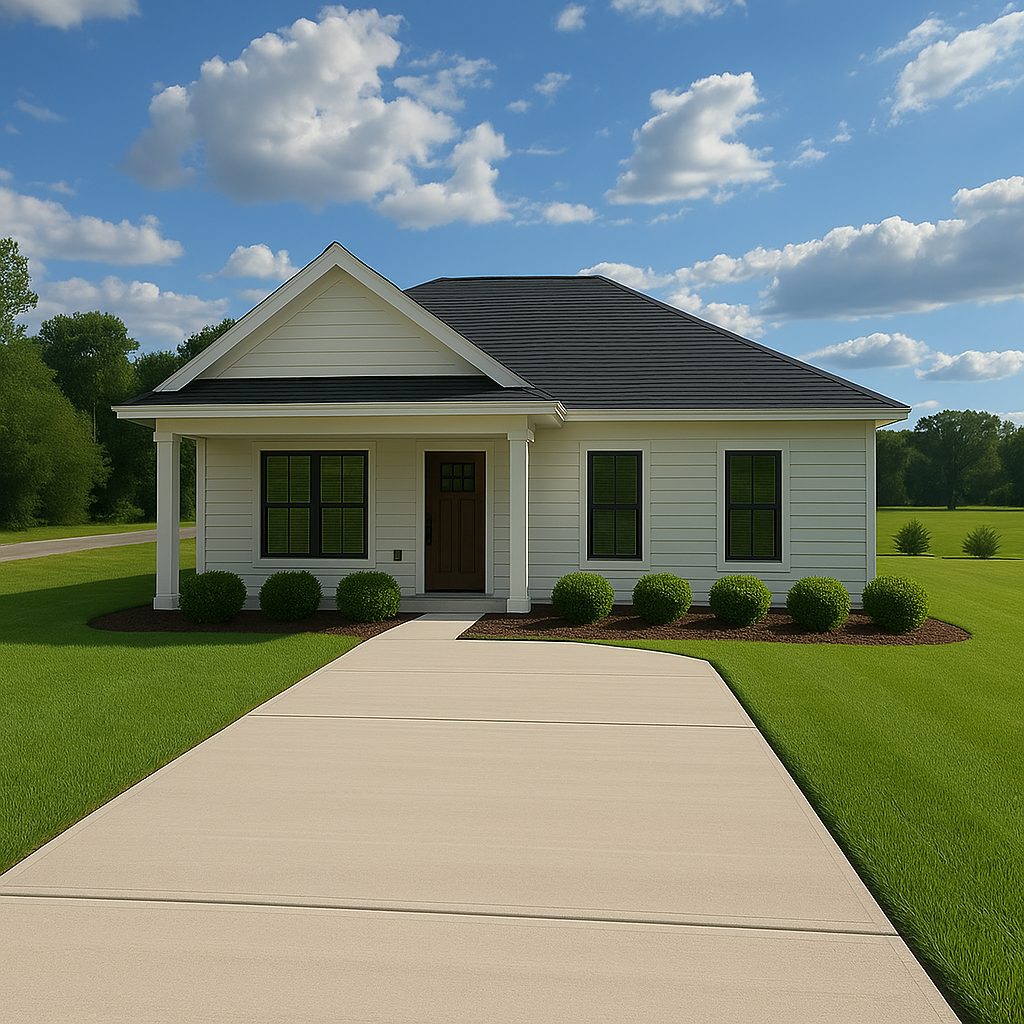 Exterior of home for sale on River Breeze Retreat by AMJ Homes